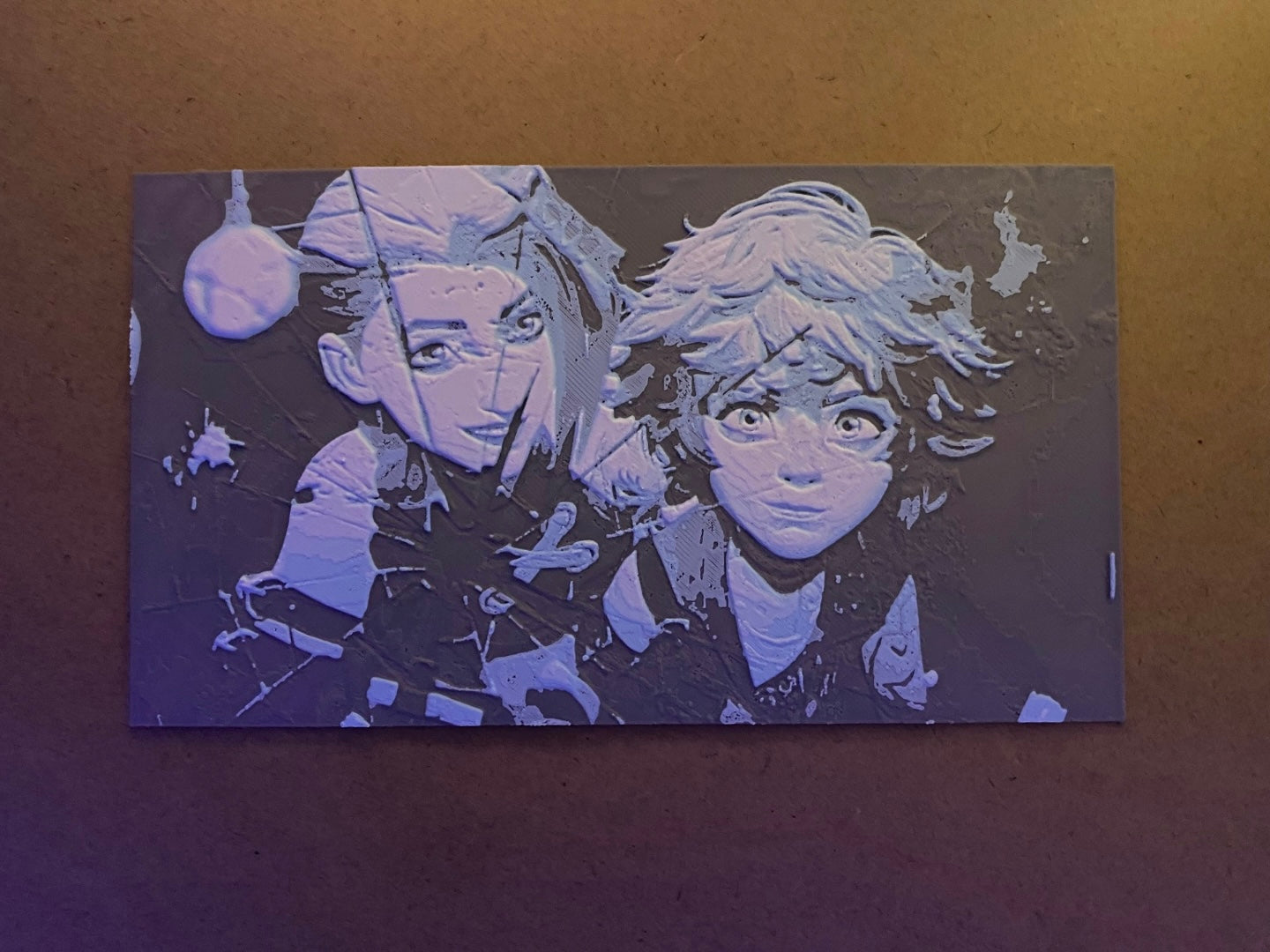 Placa 3D Jinx & Isha- Arcane